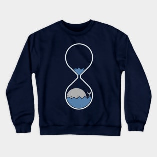 whale hourglass Crewneck Sweatshirt